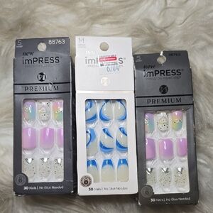 Impress Nail Bundle Of 3 Mesmerize & Sweet Life Short Medium